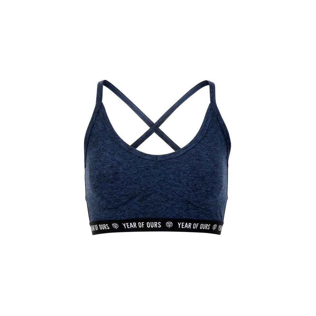 Year of Ours Navy Logo Bralette – Farm Stand